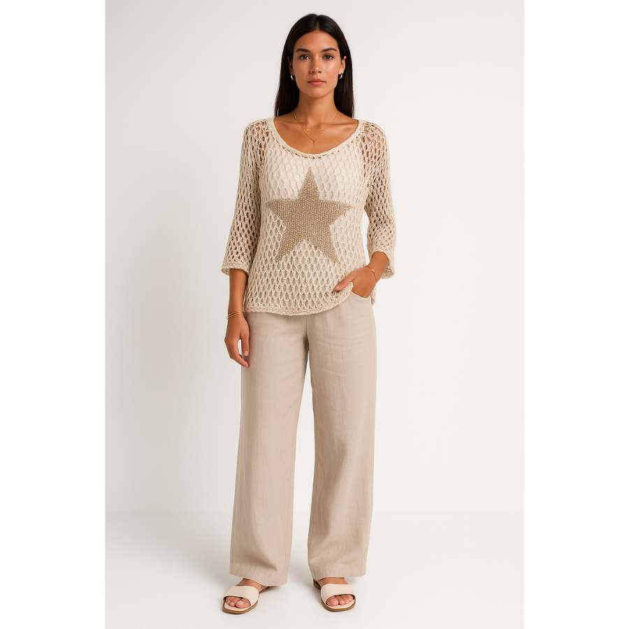 Damen-Strickbluse