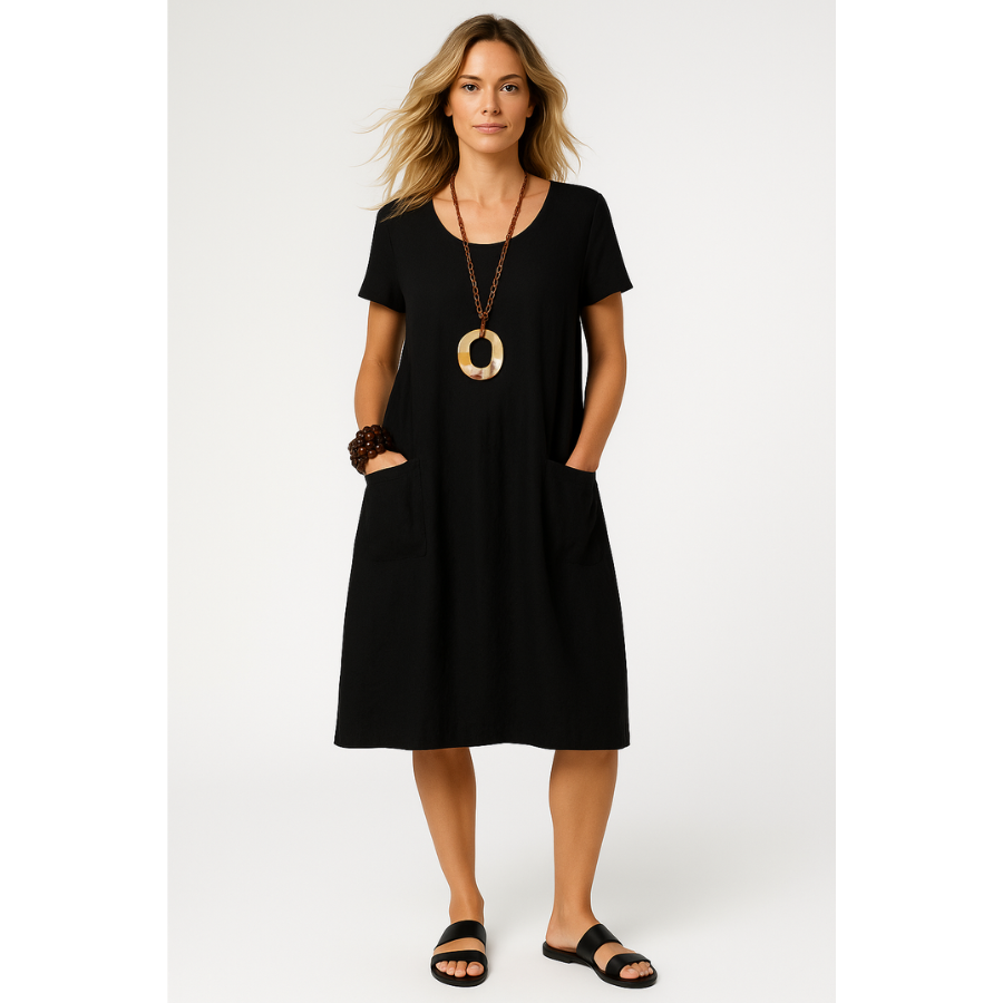 Kurzärmeliges Kleid für Damen